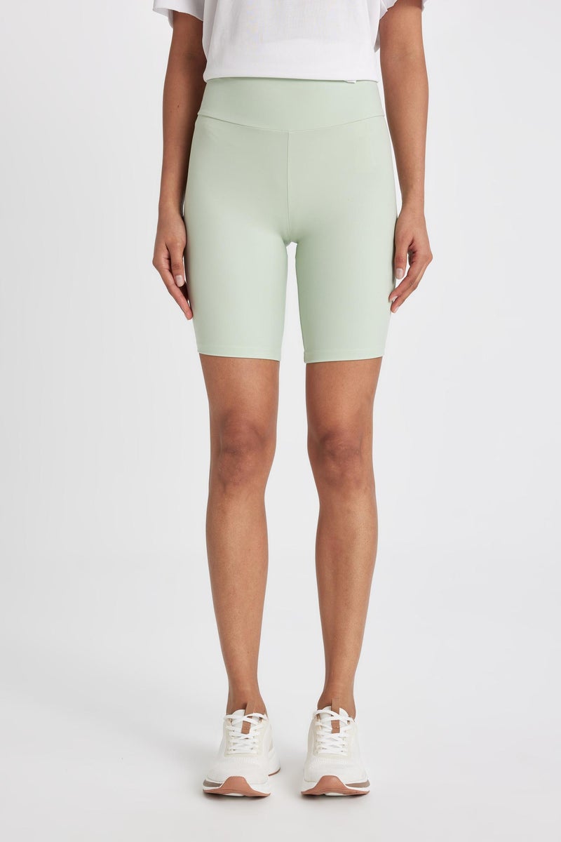 DeFacto Green Woman DeFactoFit Biker Waist Wrap Leggings Casual - Image 3